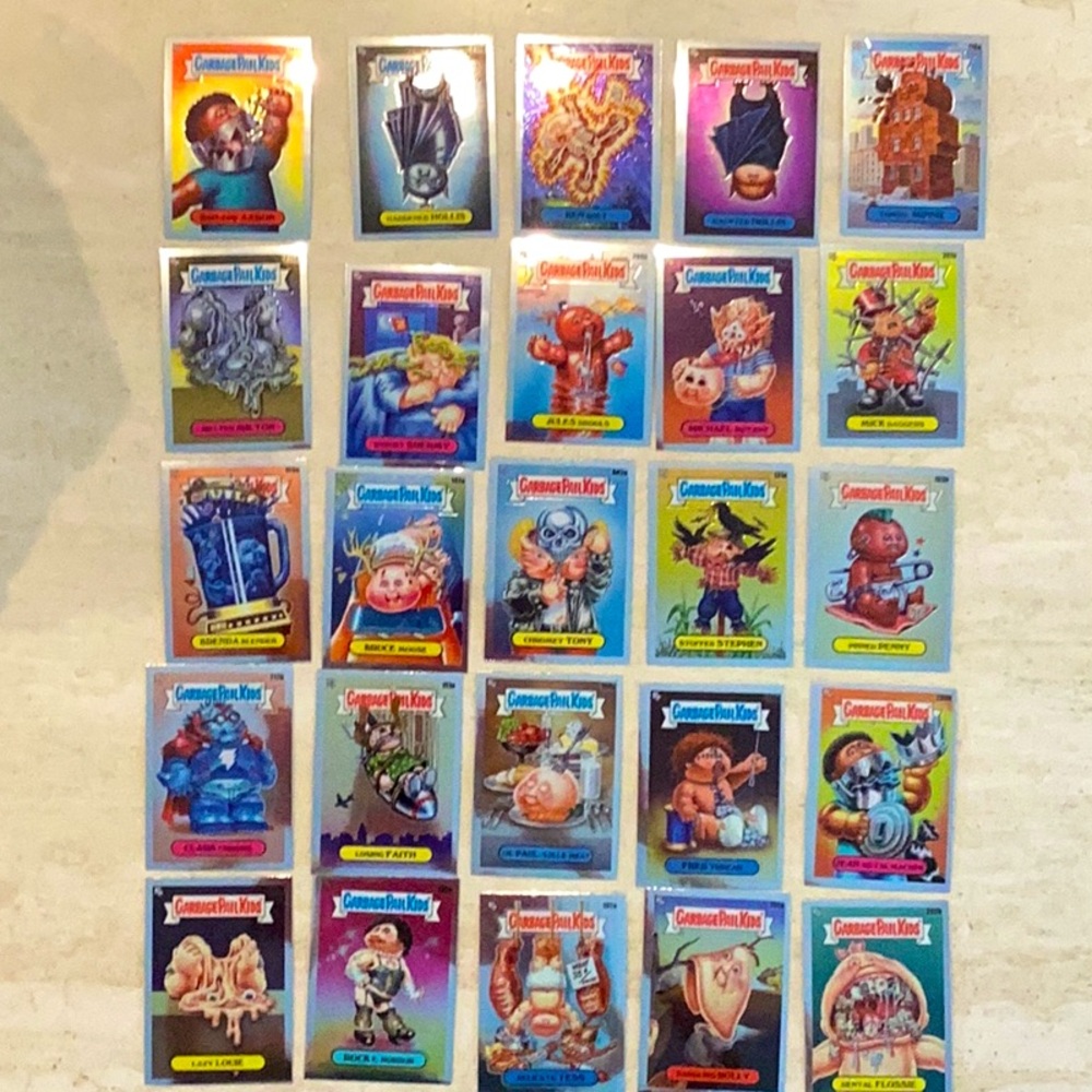Topps Garbage Pail Kids 2022 Chrome Series 5 GPK Trading Cards Lot 25 Card